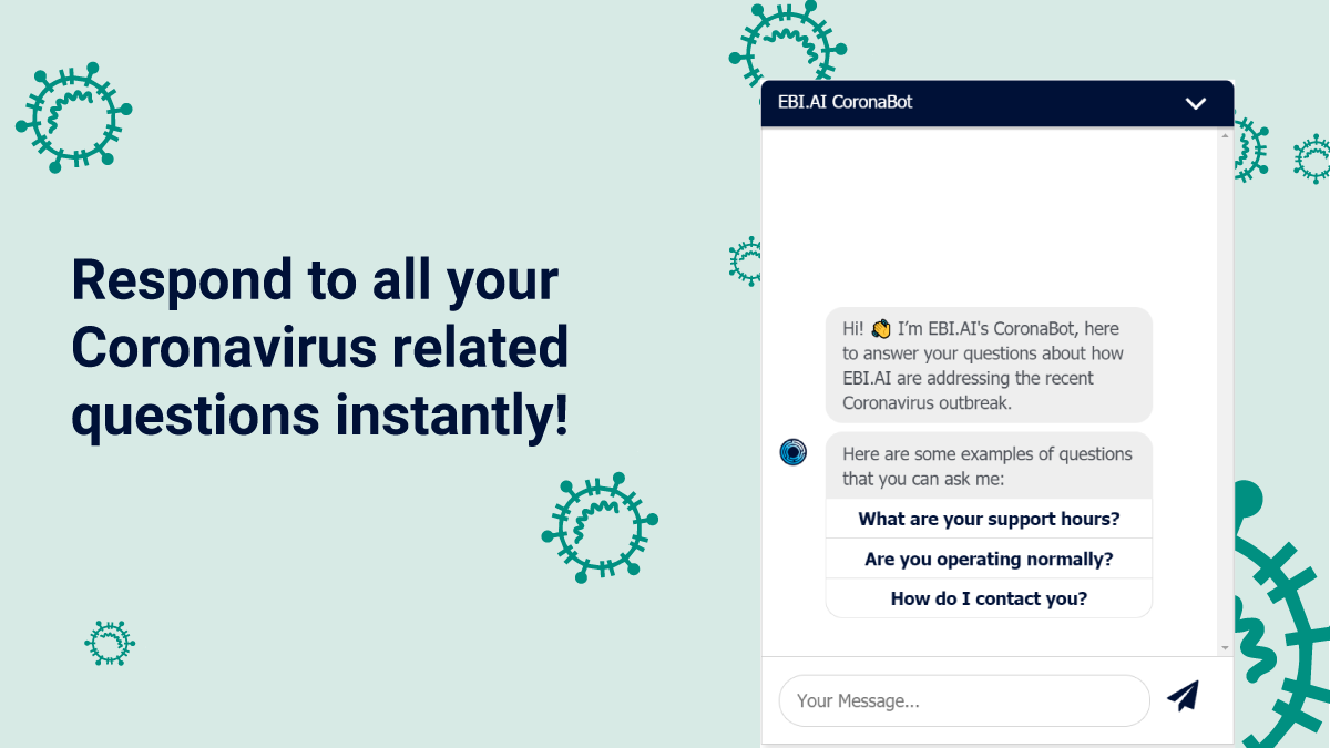 Image for EBI.AI launches CoronaBot to save customer services teams