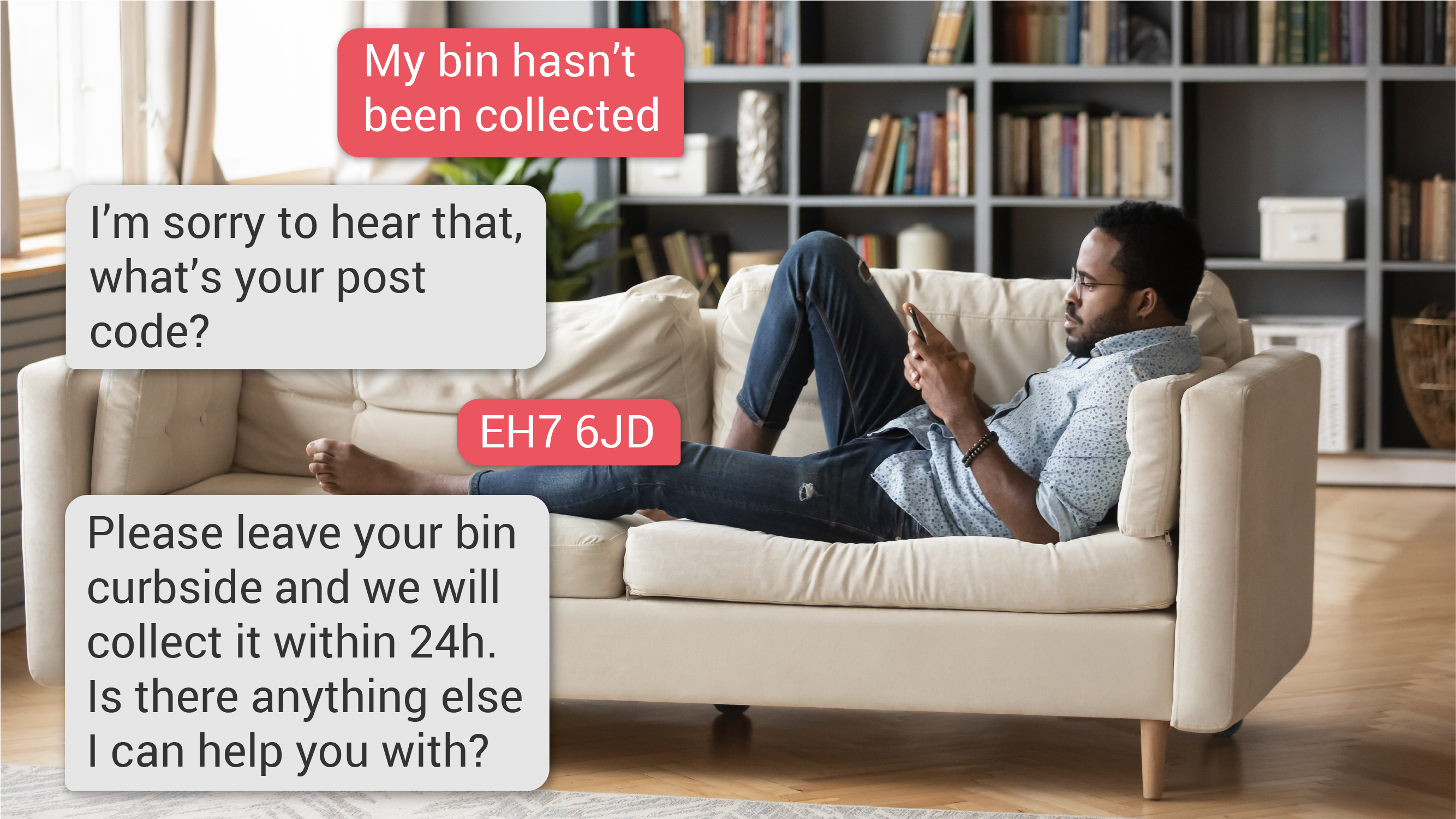 Community AI: Report a missed bin easily via an AI assistant