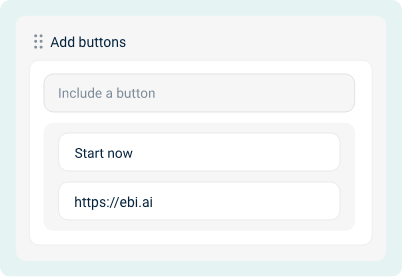 Add buttons to AI chat window
