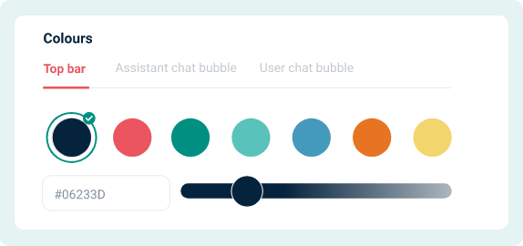 Change colours for AI assistant